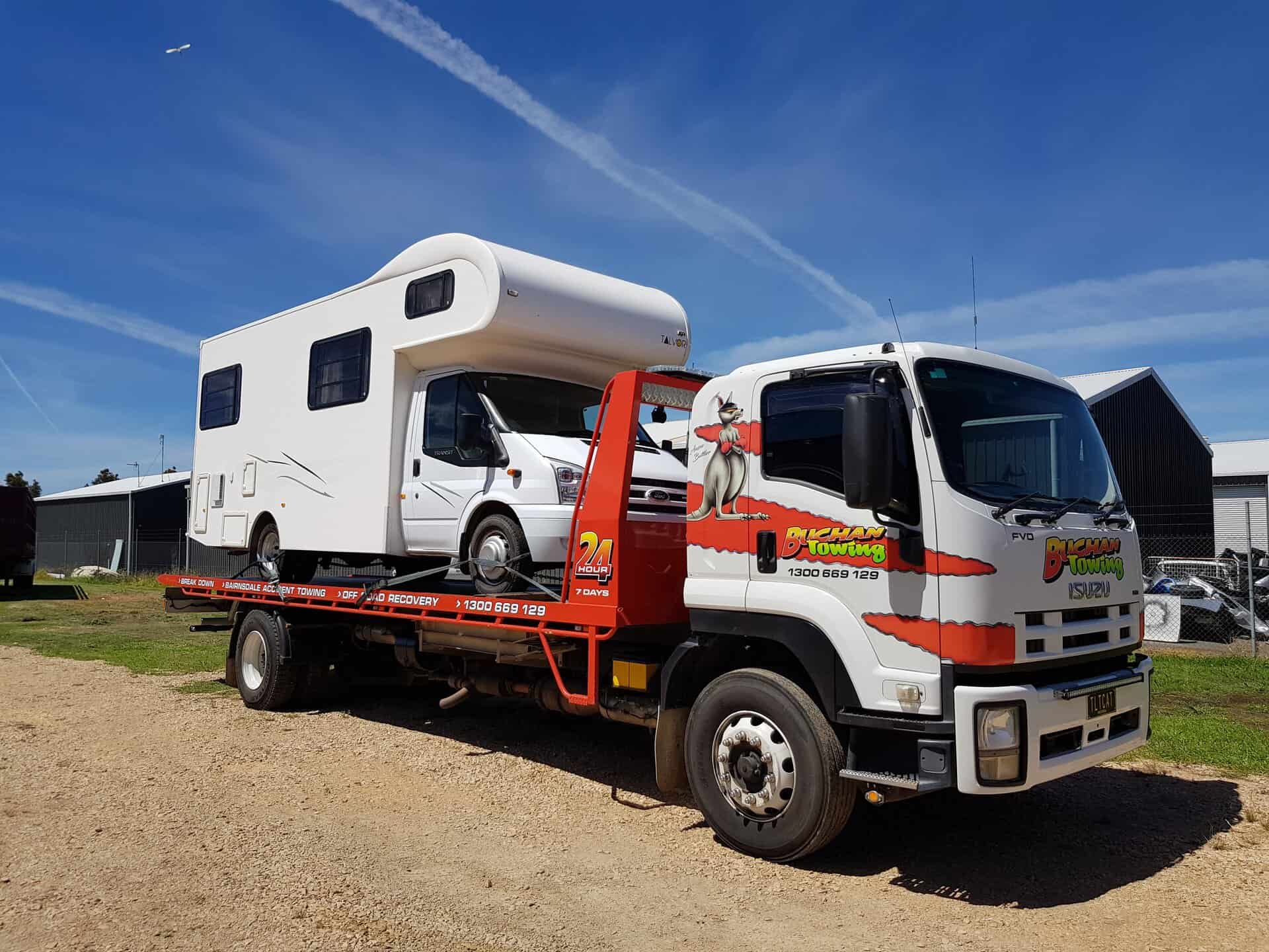 Buchan Towing truck in the yard