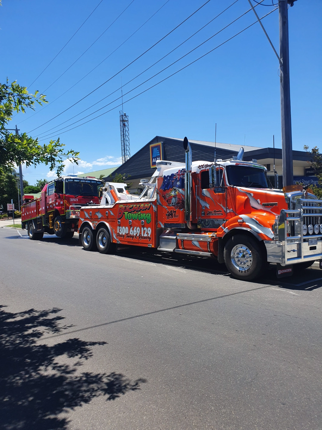 Buchan Towing transporting a vehicle