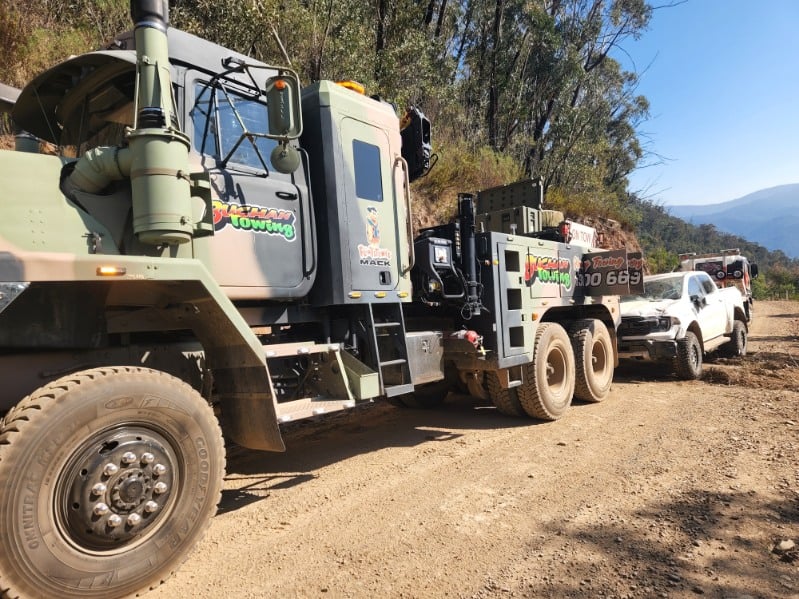 Buchan Towing truck on a recovery job